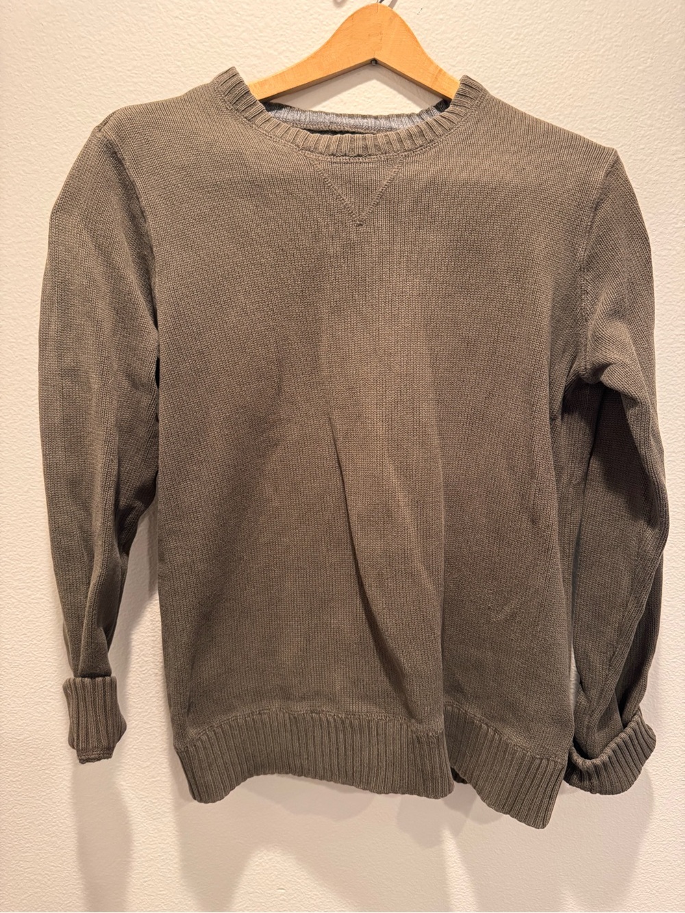 Eddie Bauer Olive Green Crewneck Sweater